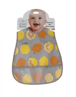 Citrus Fruits Wipeable Bib Hanger Tag