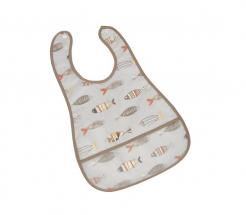 Fish Wipeable Bib Hanger Tag